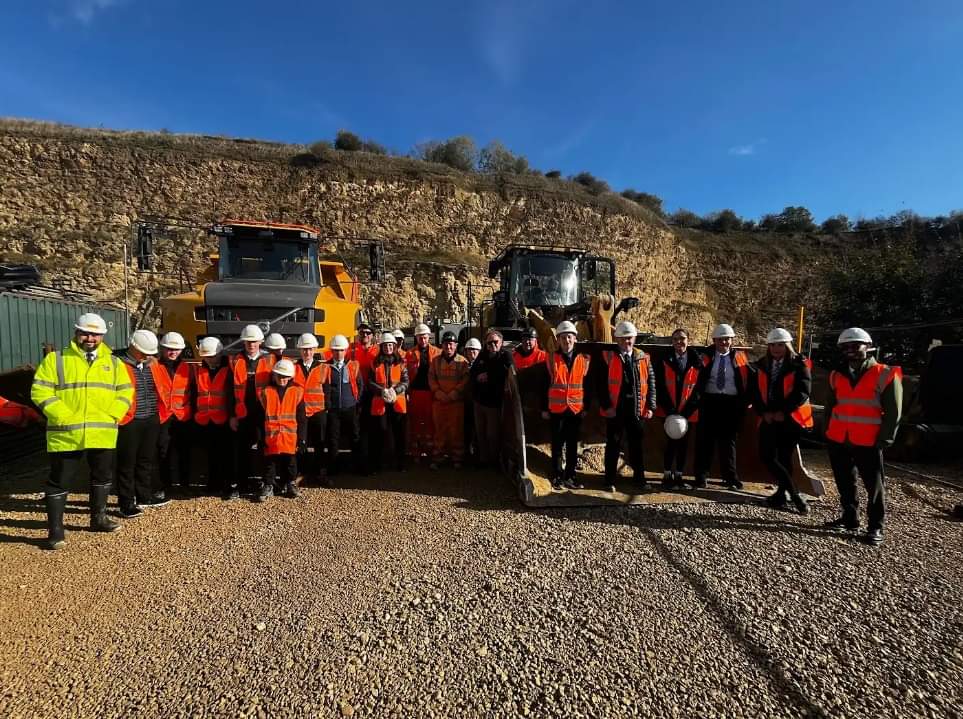 Thompsons of Prudhoe Quarry visit with school students