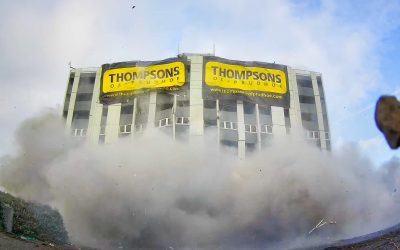 Thompsons of Prudhoe complete successful demolition of Hexham House in Newcastle